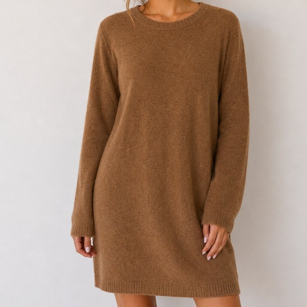 J Crew Wool Knit Sweater Dress Career Office Quiet Luxury Old Money Preppy Chic